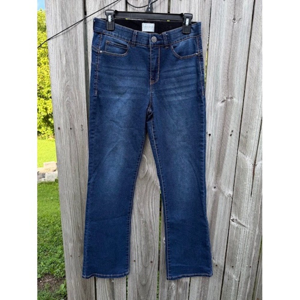 Casual Classic Angels Forever Young Jeans 6/28 Blue Bootcut Stretch Denim
